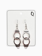 Серьги металл «Наручники», цвет чернёное серебро - Фото 4