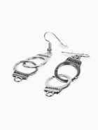 Серьги металл «Наручники», цвет чернёное серебро - Фото 3