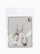 Серьги металл «Наручники», цвет чернёное серебро - Фото 6