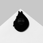 Значок «Кошка с собакой» дружочки, цветной в чёрном металле - Фото 2