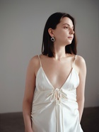 Серьги металл «Геометрия» круги на кольце, цвет серебро - Фото 8