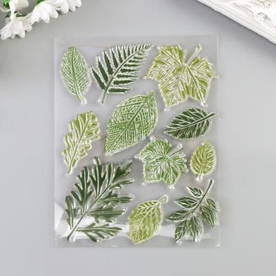 Штамп для творчества силиконовый «Листья» 14×18 см