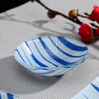 Набор для суши из стекла Доляна «Искра», 3 предмета: соусники 8×2 см, 8×6 см, подставка 25×15×3 см - Фото 3