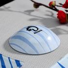 Набор для суши из стекла Доляна «Искра», 3 предмета: соусники 8×2 см, 8×6 см, подставка 25×15×3 см - Фото 4