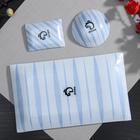 Набор для суши из стекла Доляна «Искра», 3 предмета: соусники 8×2 см, 8×6 см, подставка 25×15×3 см - Фото 5