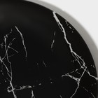 Тарелка пирожковая Доляна «Марбл чёрный», d=17,7 см - фото 4313350