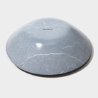 Салатник стеклянный Доляна «Марбл чёрный», 740 мл, 18×4.5 см, цвет чёрный - Фото 5