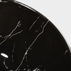 Салатник стеклянный Доляна «Марбл чёрный», 740 мл, 18×4,5 см - фото 4313376