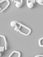 Крючок для штор, роликовый, 25×11 мм, белый - Фото 1