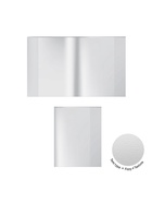 Набор обложек ПП 10 шт., 212×395 мм, 80 мкм, ErichKrause Fizzy Clear, для тетрадей и дневников, с клеевым краем, с тиснением, универсальная - Фото 2