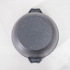 Кастрюля «Гранит», 5 л, d=26 см, h=13 см, антипригарное покрытие, литой алюминий, серая - Фото 3