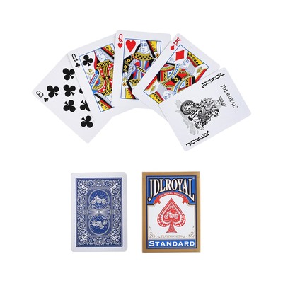 Карты игральные бумажные Jdlroyal, пластиковое покрытие