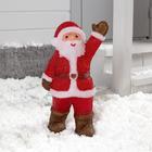 Светодиодная фигура «Приветливый Дед Мороз» 22 × 30 × 20 см, акрил, 40 LED, 220 В, свечение белое - фото 6333142