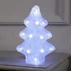 Светодиодная фигура «Ёлочка» 7×21×7 см, акрил, 20 LED, батарейки ААх2 (не в комплекте), свечение белое - Фото 1