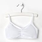 Топ для девочки, цвет белый, рост 128 см - Фото 1