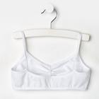 Топ для девочки, цвет белый, рост 128 см - Фото 3