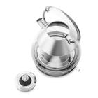 Чайник электрический Kitfort KT-678, стекло, 1.7 л, 2200 Вт, автоотключение, серебристый - фото 51442867