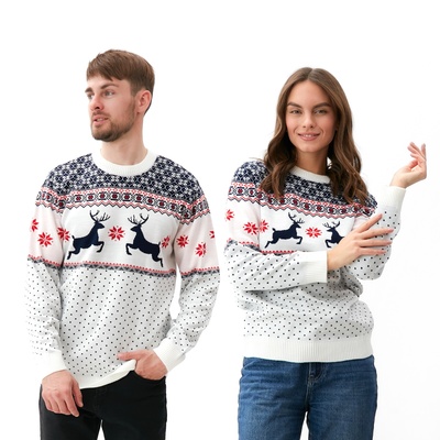 Свитер вязаный новогодний KAFTAN «Скандинавия», размер 52