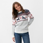 Свитер вязаный новогодний KAFTAN «Скандинавия», размер 56 - Фото 2