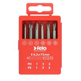 

Набор бит Felo 03291716, серия Industrial, PZ/PH, 73 мм, в кейсе, 6 шт.