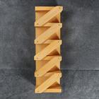 Полка винная "Зигзаг", светлая, 18,5×11×57 см - Фото 2
