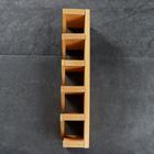 Полка винная "Зигзаг", светлая, 18,5×11×57 см - Фото 3