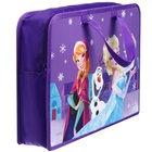 Папка пластиковая с ручками А4, на молнии, 8×33×24 см, «Холодное сердце» - Фото 3