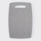 Доска разделочная Доляна «Гранит», прямоугольная, 30×20 см, пластик, серая - Фото 5