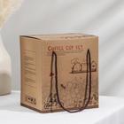 Набор чайный керамический на металлической подставке «Мрамор», 6 предметов: 2 чашки 200 мл, 2 блюдца d=14 см, 2 ложки - Фото 5