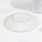 Набор чайный керамический на металлической подставке «Мрамор», 6 предметов: 2 чашки 200 мл, 2 блюдца d=14 см, 2 ложки - Фото 4