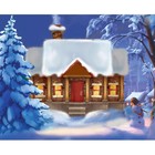 Алмазная мозаика на новый год с частичным заполнением на холсте «Зимушка», 15×21 см, набор для творчества - Фото 2