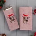 Полотенце махровое "Символ года" 30х60 см, 100% хлопок 340г/м2 - Фото 1