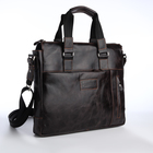 Сумка деловая, XL ZOLO, отдел на молнии, наружный карман, длинный ремень, цвет коричневый - Фото 2