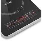 Плитка индукционная Kitfort KT-102, 2000 Вт, 5 программ, 10 режимов, таймер, чёрная - фото 9566833