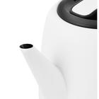 Чайник электрический Kitfort KT-6112, металл, 1 л, 1630 Вт, автоотключение, белый - фото 51333657