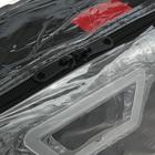 Авточехлы универсальные 9 предметов, черные - красные вставки, М5, H series - фото 6333798