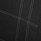 Авточехлы универсальные,М5, Classic series, черные, серая нить, набор 9 предметов - Фото 3