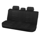 Авточехлы универсальные,М5, Classic series, черные, серая нить, набор 9 предметов - Фото 5