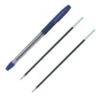 Набор ручка шариковая Pilot, синяя, 0.5мм + 2 сменных стержня - фото 7498097