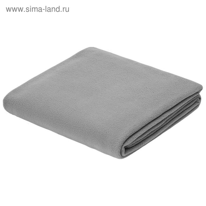 Флисовый плед Warm&Peace, размер 100x140 см, цвет серый - Фото 1
