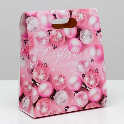 Пакет с клапаном «Счастья!», 26 х32 х12 см