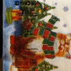 Новогодние салфетки бумажные New Line FRESCO Новогодний котик 2 слоя 20 листов 33*33 - Фото 2