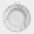 Набор керамической посуды Доляна «Мрамор», 24 предмета: тарелки d=19/21/24 см, чайная пара 200 мл, цвет серый - Фото 11