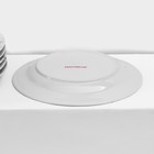 Набор керамической посуды Доляна «Мрамор», 24 предмета: тарелки d=19/21/24 см, чайная пара 200 мл, цвет серый - Фото 6