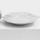Набор керамической посуды Доляна «Мрамор», 24 предмета: тарелки d=19/21/24 см, чайная пара 200 мл, цвет серый - фото 4313490