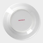 Тарелка керамическая обеденная Доляна «Мрамор», d=24 см, цвет серый - Фото 3