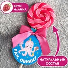 Леденец на палочке «Иди, обниму», вкус: малина, 15 г. - фото 10758247