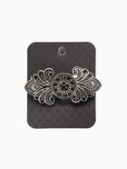 Зажим для кардигана «Восток», чёрный в чернёном серебре - Фото 5