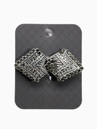 Зажим для кардигана "Ромбы", цвет серый в серебре - фото 809215587