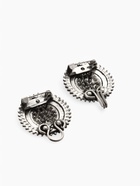 Зажим для кардигана «Овал» в рамке, цвет серый в чернёном серебре - Фото 5